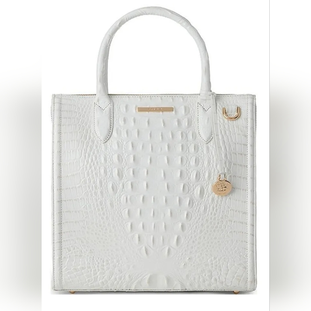BRAHMIN Large Caroline in Sea Salt w/Dustbag